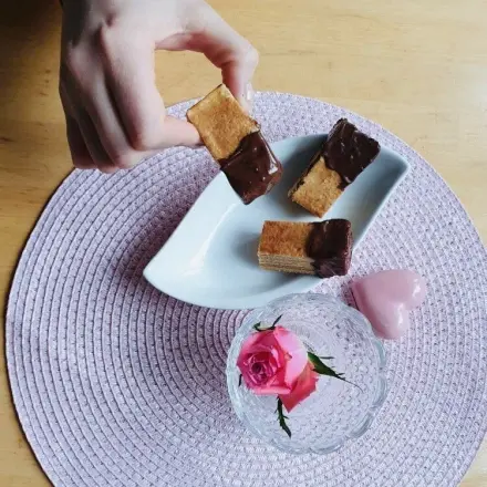 Baumkuchspitzen mit Marzipan