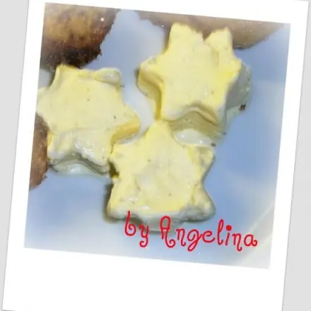 Eissterne aus Eiscreme