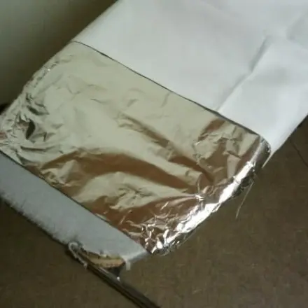 Alufolie unterm Bügelbrettbezug