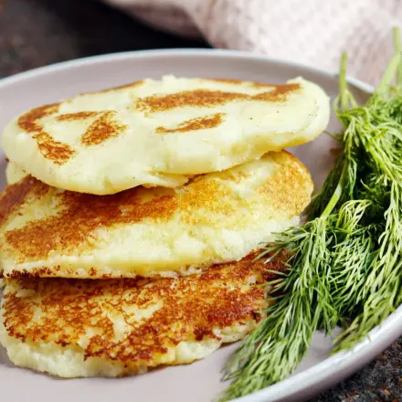 Kartoffelplätzchen aus Kartoffelbreirest