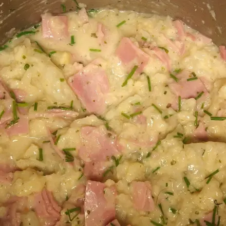 Blumenkohl in Schinkensoße