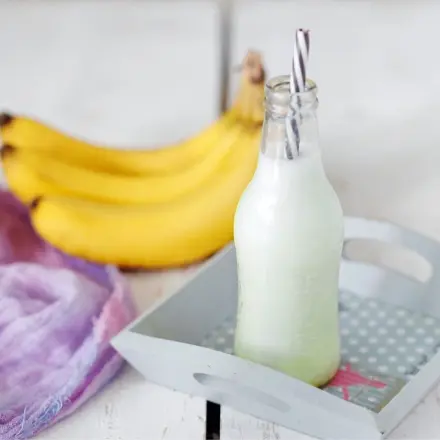 Kalorienarmes Frühstück - Buttermilch-Bananen-Shake