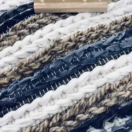 Flickenteppich selbst gehäkelt