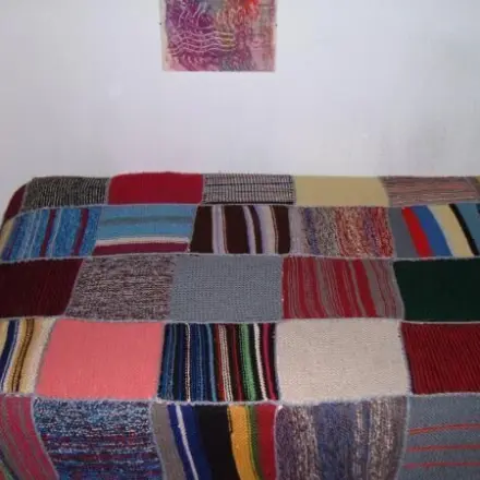 Patchworkdecke (Stricken)