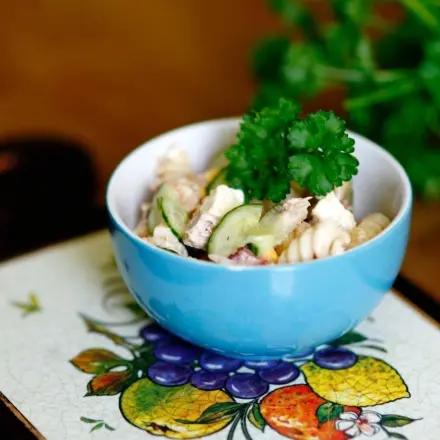Nudelsalat Griechische Art