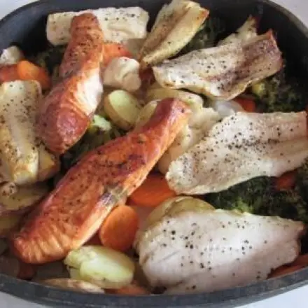 Superschnelle Fischpfanne