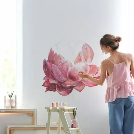 Malvorlage ohne Beamer auf die Wand projizieren