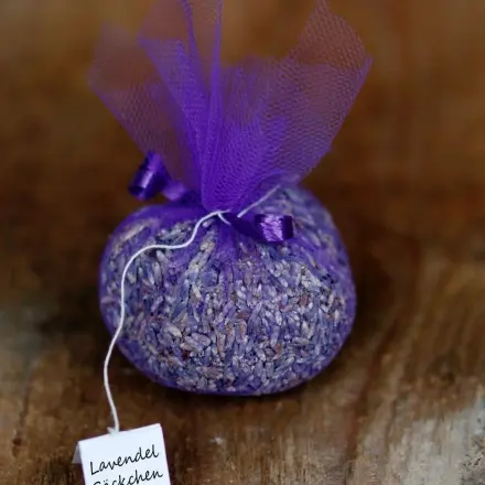 Lavendelsäckchen als Duftkissen