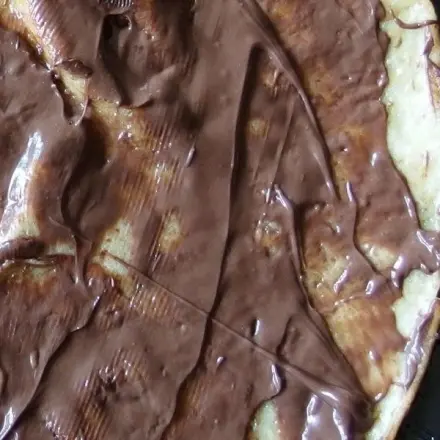 Pfannkuchen mit Schokosoße