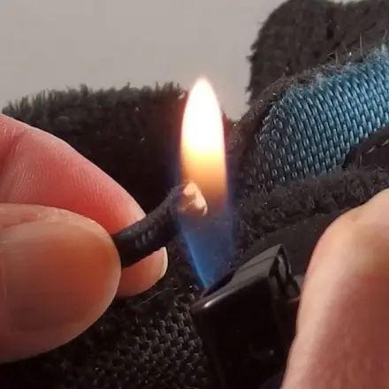 Ausgefranste Schnürsenkel reparieren
