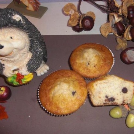 Bananen Muffins mit Schokostückchen