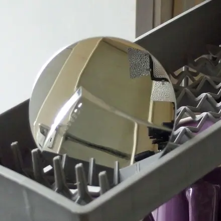 Waschbeckenstöpsel reinigen in der Spülmaschine