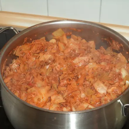 Schmorkohl mit Kartoffeln