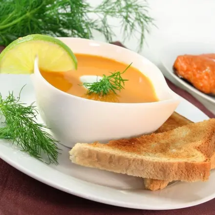 Lachscremesuppe, sehr lecker und ganz easy