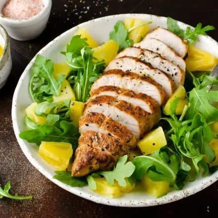 Exotischer Hähnchensalat