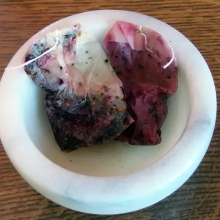 Entspannung mit Teebeuteln