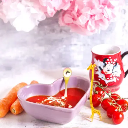 Tomatensuppe aus der Tüte: für Kinder verfeinern