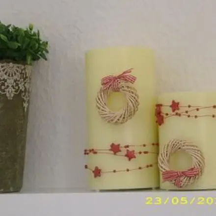 (LED-) Kerzen abwechslungsreich dekorieren