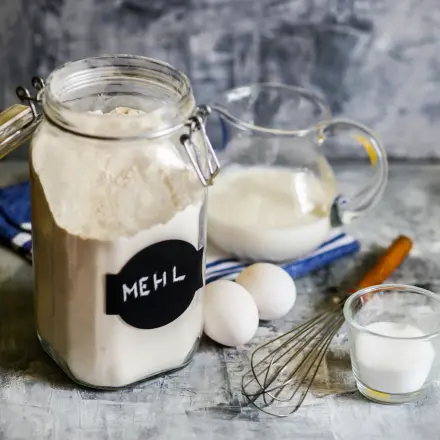 Mehl ohne Klumpen
