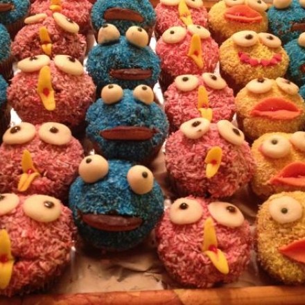 Blaue Monster Muffins - Krümelmonster
