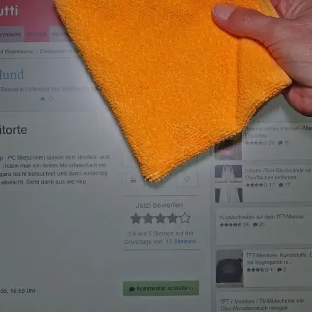 TFT Monitore streifenfrei reinigen