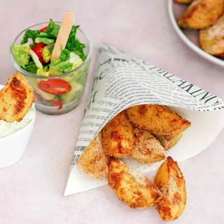 Richtig krosse Kartoffelecken