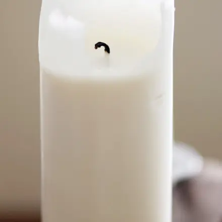 Neuer Kerzendocht aus Topflappengarn