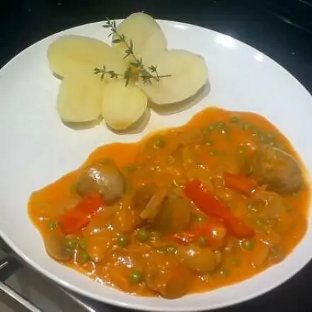 Dänisches Bratwurstgericht (Medister Pölser)