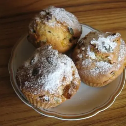 Muffins mit Trockenfrüchten