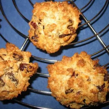 Vollkorn-Makronen mit Cranberries