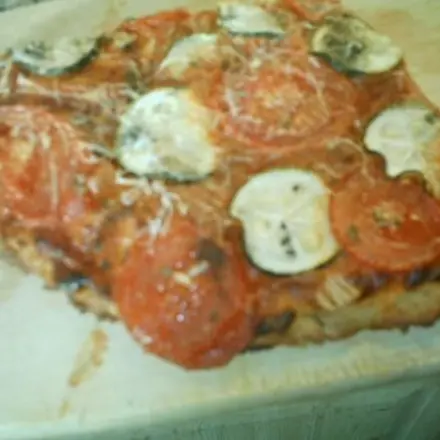 Pizza mit Backpulverteig - wenn es schnell gehen soll