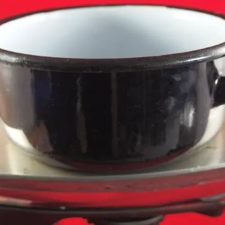 Bügeleisen als Kochplatte