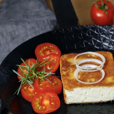 Gebackener Schafskäse