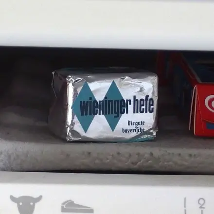 Frische Hefe einfrieren