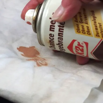 Make-Up Flecken entfernen mit Backofenspray