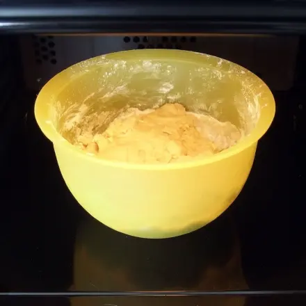 Hefeteig gehen lassen - in Mikrowelle