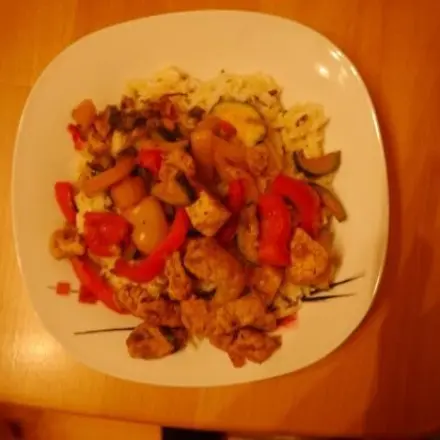Selbstgemachte Gyrospfanne