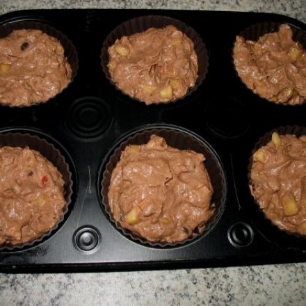 Schoko-Apfel-Muffins