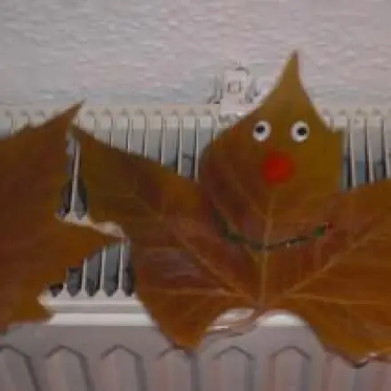 Blätter Deko schnell und einfach: Blattwichtel