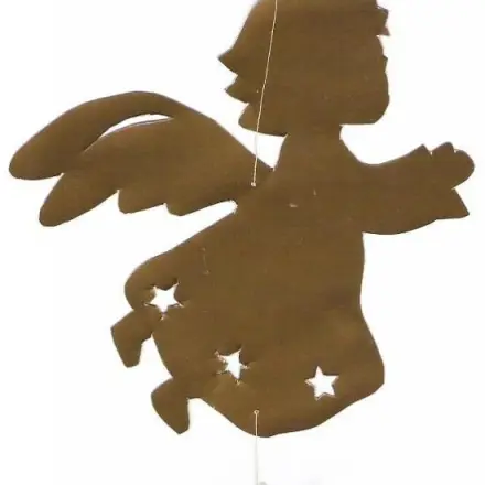 Goldener Weihnachtsengel mit Sternen