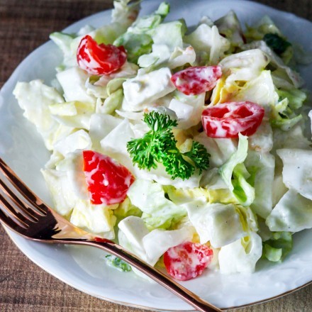 Salatdressing Sahne-Gartenkräuter
