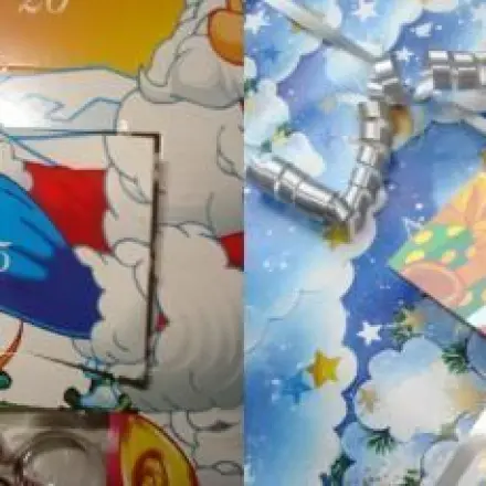 Geschenkanhänger aus Schokoadventskalender