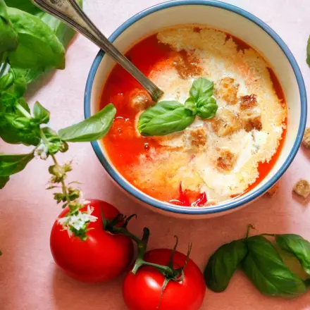 Tomatensuppe aus frischen Tomaten a la konsti