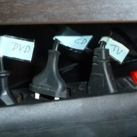 Übersichtliche Steckerleiste - Stecker beschriften