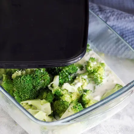 Auflaufform aus Glas mit Deckel - Garen und gleich gefrieren