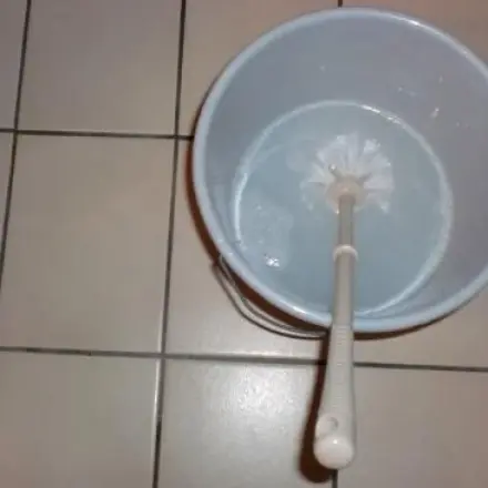 Einfaches Reinigen der Toilettenbürste