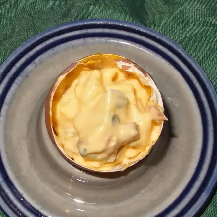 Eiersalat in der Eierschale