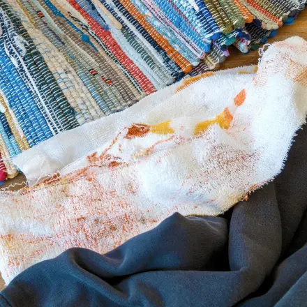 Fleckerl (Flicken) Teppich - Alttextilien verwerten