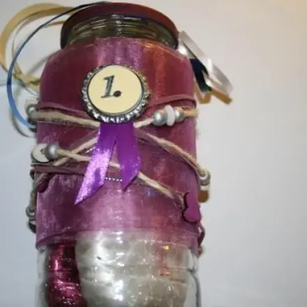 Schleifenglas - Geschenkkräuselband im Glas
