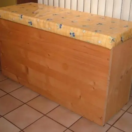 Kiste für Allerlei mit Sitzpolster